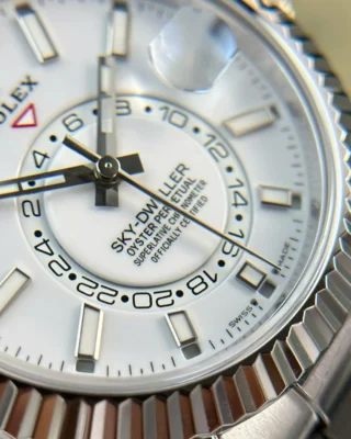 Replica Rolex Sky-Dweller White Dial Steel Case Oysterflex Bracelet