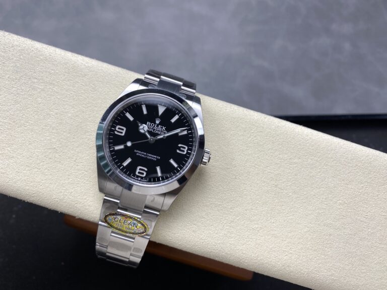 Superclone Rolex Explorer Black Dial 224270 Perspective View