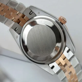 Replica Rolex Datejust Chocolate Dial Fluted Bezel Jubilee Bracelet