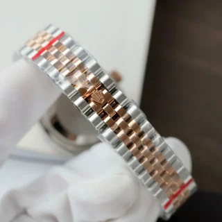 Replica Rolex Datejust Chocolate Dial Fluted Bezel Jubilee Bracelet