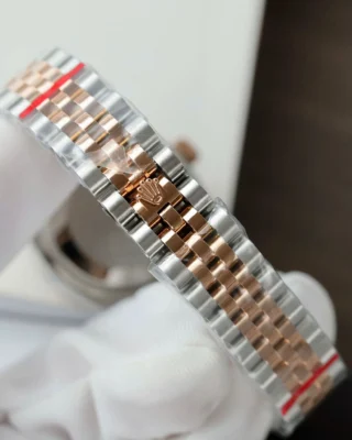 Replica Rolex Datejust Chocolate Dial Fluted Bezel Jubilee Bracelet