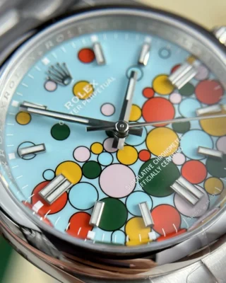 Replica Rolex Oyster Perpetual Turquoise Dial Oyster Bracelet