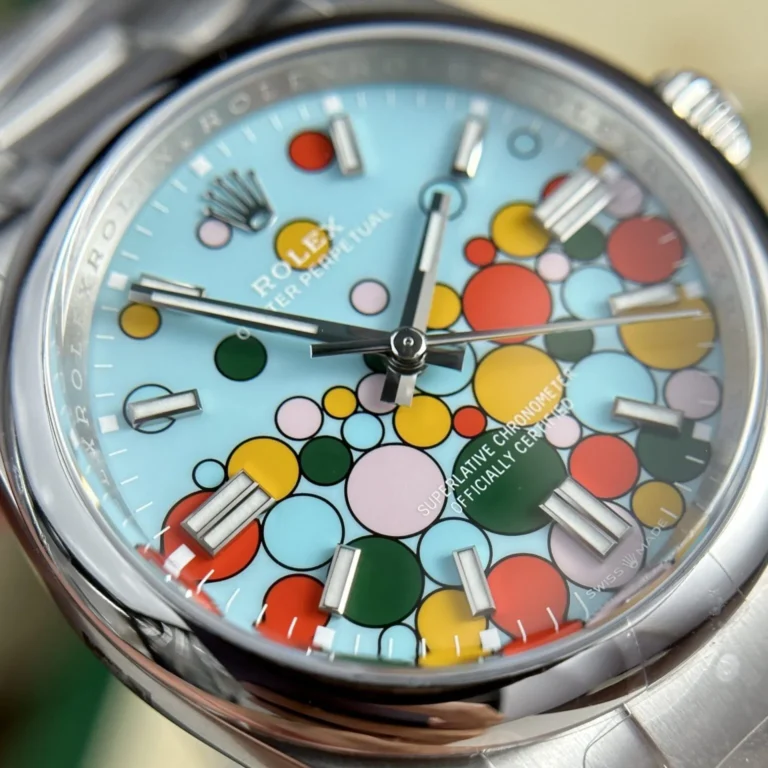 Replica Rolex Oyster Perpetual Turquoise Dial Oyster Bracelet