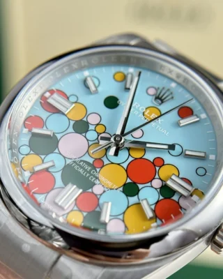 Replica Rolex Oyster Perpetual Turquoise Dial Oyster Bracelet