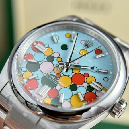 Replica Rolex Oyster Perpetual Turquoise Dial Oyster Bracelet