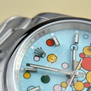 Replica Rolex Oyster Perpetual Turquoise Dial Oyster Bracelet