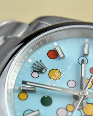 Replica Rolex Oyster Perpetual Turquoise Dial Oyster Bracelet