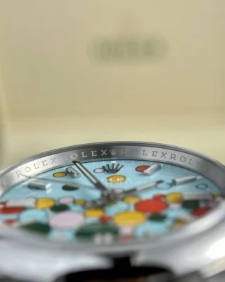 Replica Rolex Oyster Perpetual Turquoise Dial Oyster Bracelet