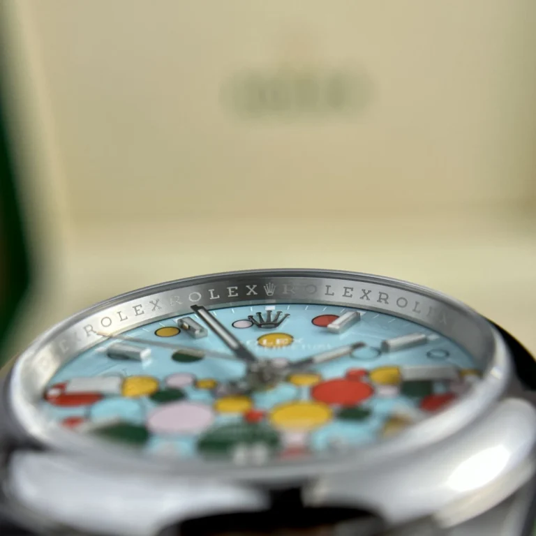 Replica Rolex Oyster Perpetual Turquoise Dial Oyster Bracelet