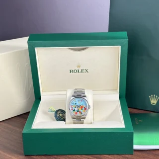 Replica Rolex Oyster Perpetual Turquoise Dial Oyster Bracelet