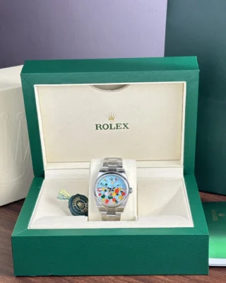 Replica Rolex Oyster Perpetual Turquoise Dial Oyster Bracelet