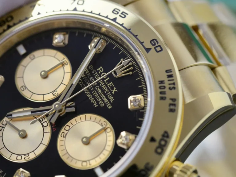 Replica Rolex Daytona Black Dial Gold Case Gold Oyster Bracelet