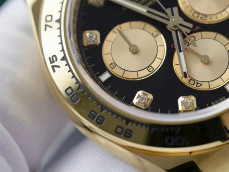 Replica Rolex Daytona Black Dial Gold Case Gold Oyster Bracelet