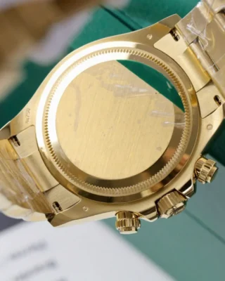 Replica Rolex Daytona Black Dial Gold Case Gold Oyster Bracelet