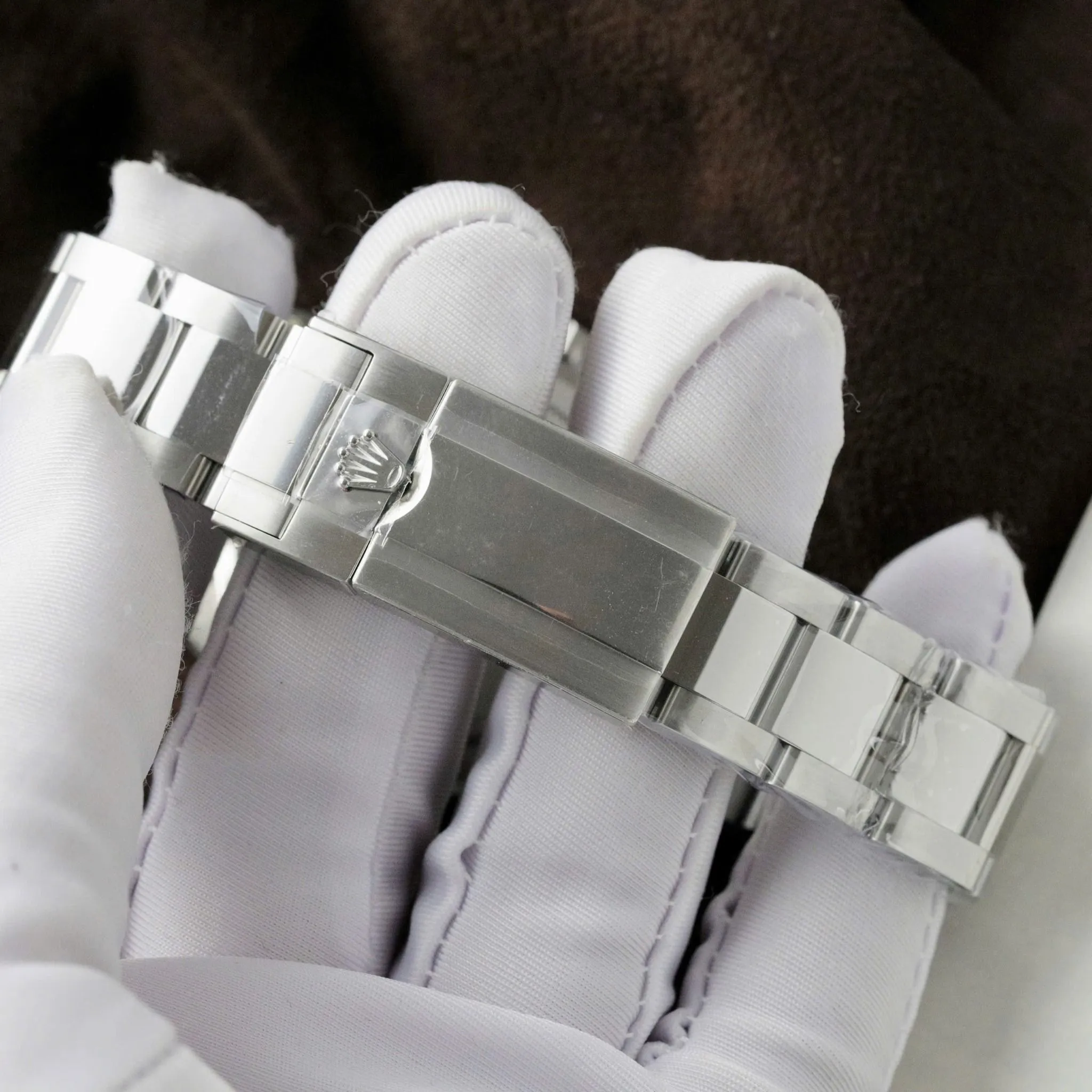 Replica Rolex Daytona Black Dial Steel Bezel Oyster Bracelet