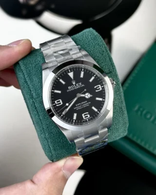 Replica Rolex Explorer Black Dial Oyster Bracelet