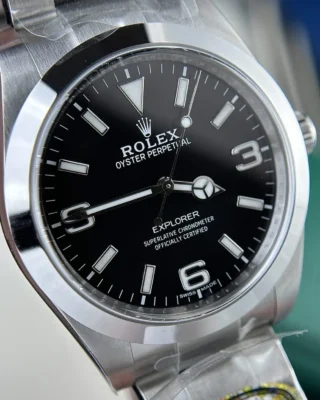 Replica Rolex Explorer Black Dial Oyster Bracelet