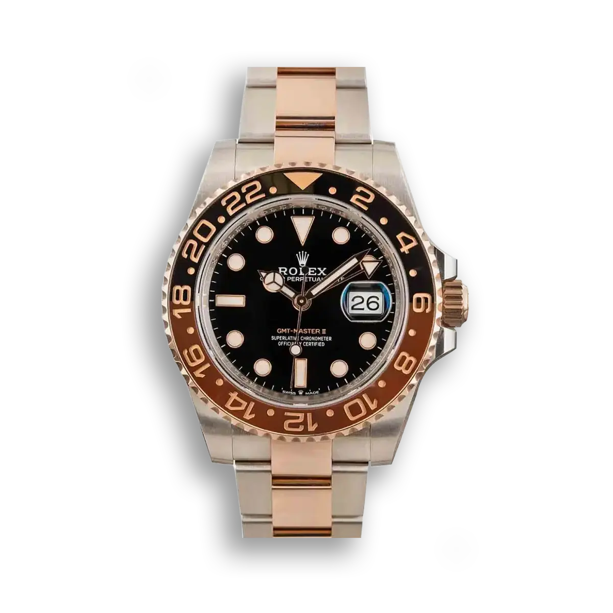 Superclone Rolex GMT-Master II Black Dial 126711CHNR Root Beer