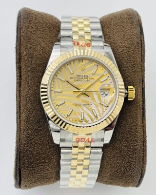 Rolex Datejust 36mm Gold Palm Motif Dial 126233 2