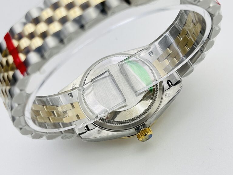 Replica Rolex Datejust Gold Palm Motif Dial 126233 Profile Shot