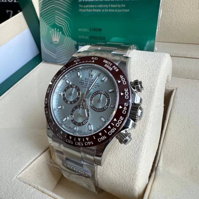 Superclone Rolex Daytona Ice blue Dial 116506 "Platona" Angle Detail