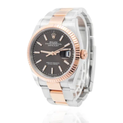 Superclone Rolex Datejust Chocolate Dial 126231 Oyster Perspective View