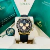 Rolex Cosmograph Daytona 40mm 18K Yellow Gold Black Dial Oysterflex 126518LN