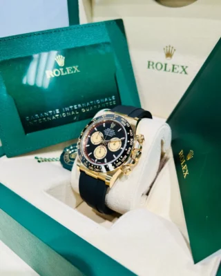 Superclone Rolex Daytona Intense black Dial 126518LN Angle Detail