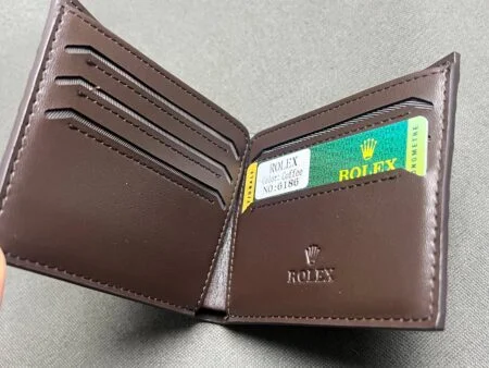 Rolex coffee wallet opened