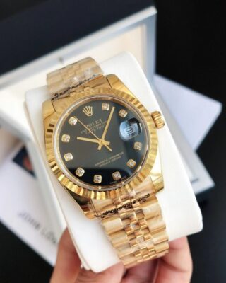 Rolex Datejust 36/28mm RG/RG Jub Black/Dial 2