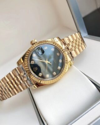 Replica Rolex Datejust RG/RG Jub Black/Dial Design Element