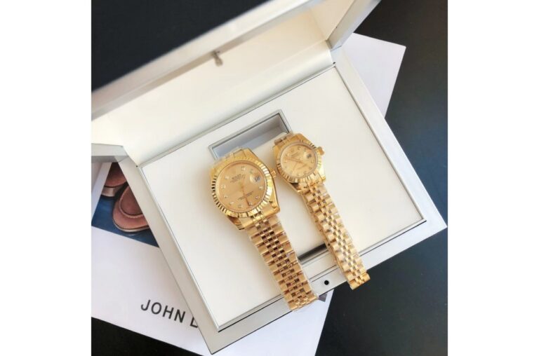 Replica Rolex Datejust RG/RG Jub Gold/Dial Profile Shot