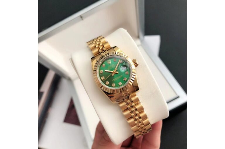 Replica Rolex Datejust RG/RG Jub Green/Dial Design Element