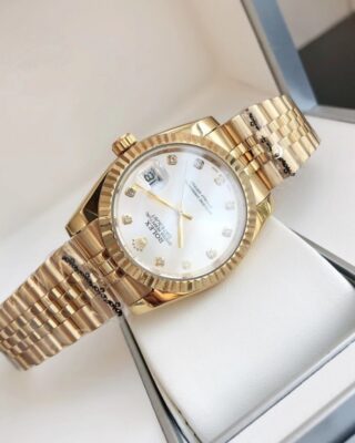 Replica Rolex Datejust RG/RG Jub Sliver/Dial Design Element