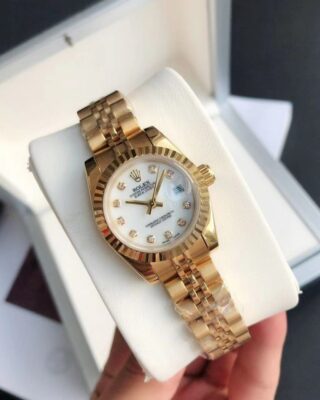 Replica Rolex Datejust RG/RG Jub White/Dial Design Element