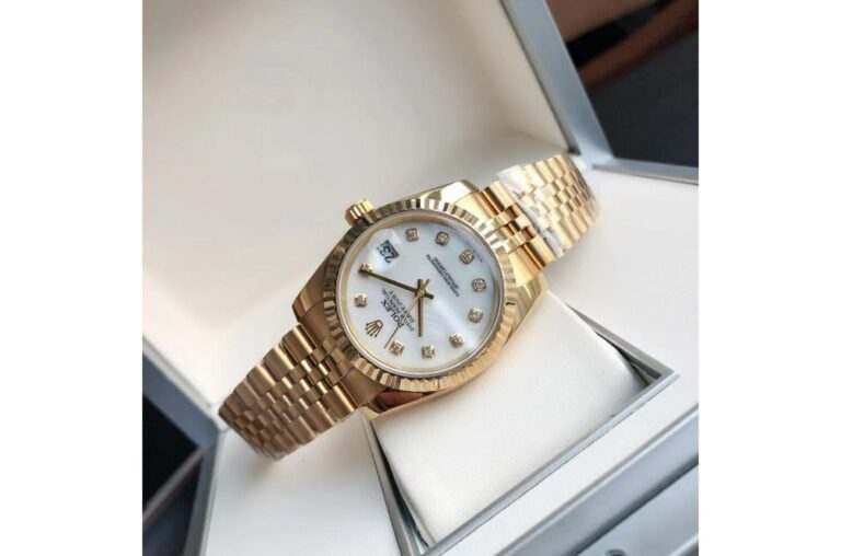 Replica Rolex Datejust RG/RG Jub White/Dial Style Perspective