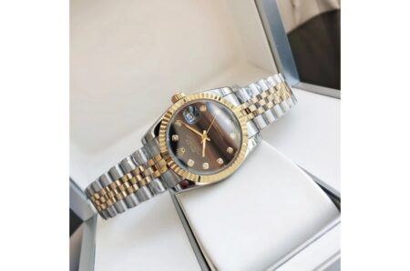 Rolex Datejust 36/28mm RG/SS Jub Black/Dia 5