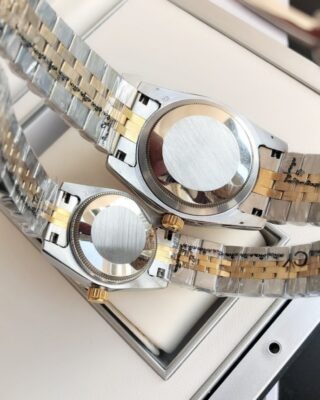 Replica Rolex Datejust RG/SS Jub Black/Dia Style Perspective