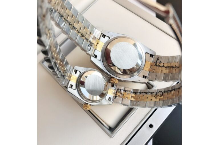 Replica Rolex Datejust RG/SS Jub Black/Dia Style Perspective