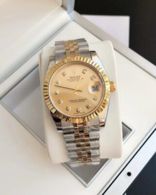 Replica Rolex Datejust RG/SS Jub Gold/Dial Design Element