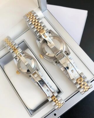 Replica Rolex Datejust RG/SS Jub Gold/Dial Profile Shot