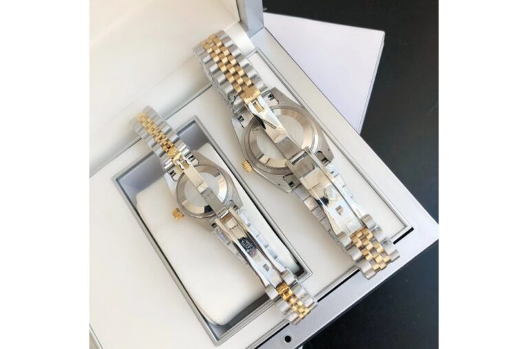 Replica Rolex Datejust RG/SS Jub Gold/Dial Profile Shot