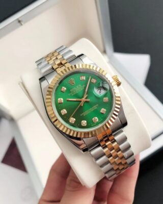 Rolex Datejust 36/28mm RG/SS Jub Green/Dial 2