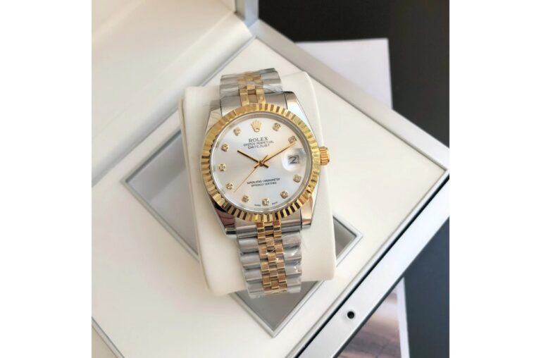 Replica Rolex Datejust RG/SS Jub Sliver/Dia Design Element