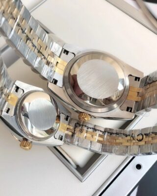 Replica Rolex Datejust RG/SS Jub Sliver/Dia Profile Shot