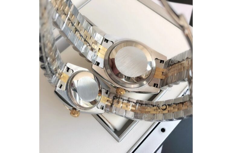Replica Rolex Datejust RG/SS Jub Sliver/Dia Profile Shot