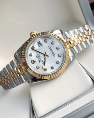 Replica Rolex Datejust RG/SS Jub White/Dial Feature Highlight