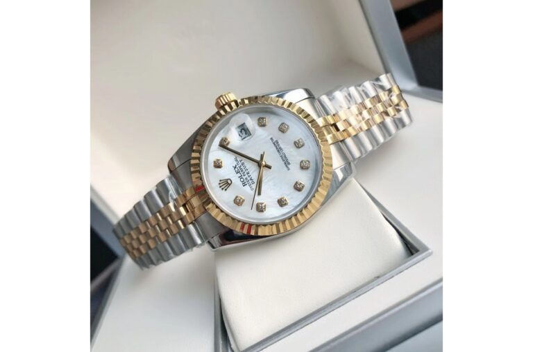 Replica Rolex Datejust RG/SS Jub White/Dial Feature Highlight