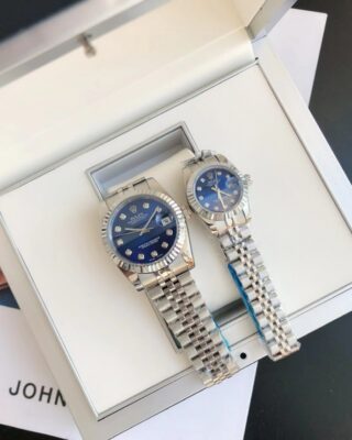 Replica Rolex Datejust SS/SS Jub Blue/Dial Angle Detail