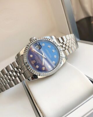 Replica Rolex Datejust SS/SS Jub Blue/Dial Alternate Angle